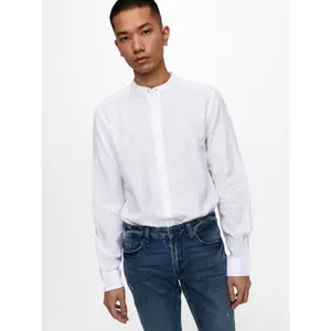 Mao collar shirt Only & Sons Onscaiden image-3