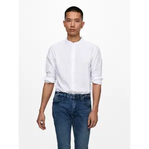 Mao collar shirt Only & Sons Onscaiden image-1
