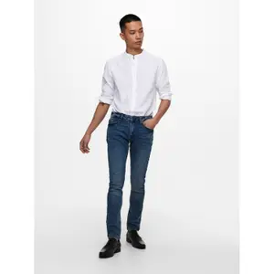 Mao collar shirt Only & Sons Onscaiden image-2