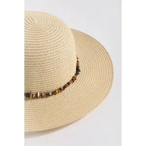 Wide Brimmed Floppy Hat with Decorative Ribbon Women 24 Colours image-1