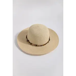 Wide Brimmed Floppy Hat with Decorative Ribbon Women 24 Colours image-2