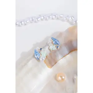 Gemstone Pearl Earrings for Women 24 Colours image-1