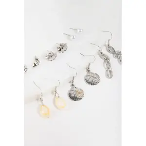Women's Shell Motif Earring Set 24 Colours image-1