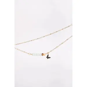 Necklace with Decorative Pearls Women 24 Colours image-1