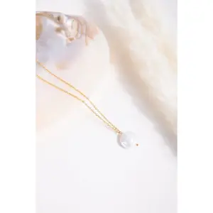 Women's Pearl Pendant Necklace 24 Colours image-1