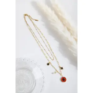 Sun Pendant Necklace for Women 24 Colours image-1