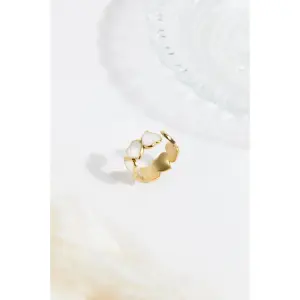 Heart Inset Ring Women 24 Colours image-1