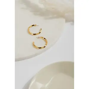 Twisted Hoop Earrings Women 24 Colours image-1