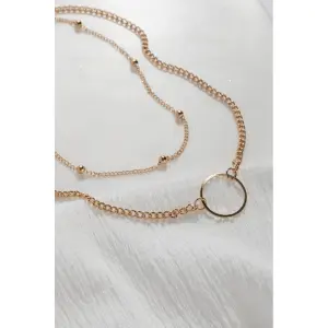 Ensemble de collier avec pendentif cercle poli femme 24 Colours image-1
