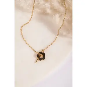 Collier fantaisie et pendentif fleur femme 24 Colours image-1
