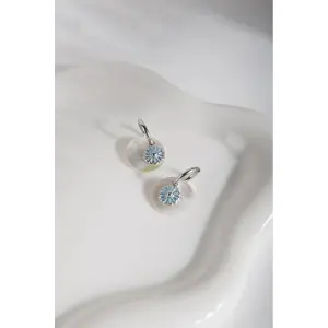 Boucles d'oreilles pendentifs ronds femme 24 Colours image-1