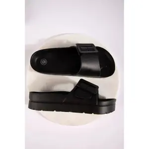 Women’s Synthetic Wedge Mules 24 Colours image-1