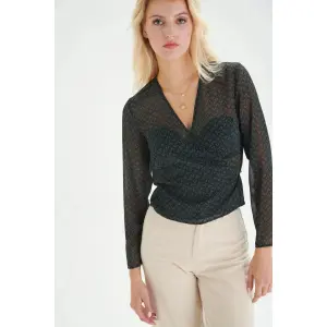 Women's wrap blouse 24 Colours image-2