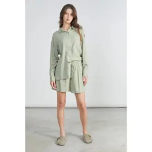 Classic Collar Textured Fabric Women's Shirt 24 Colours image-2