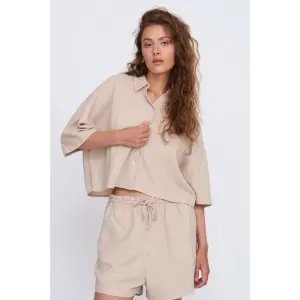 Viscose and Linen Blouse Women 24 Colours image-2