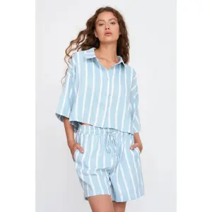 Striped women's shirt 24 Colours image-1