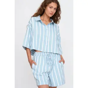 Striped women's shirt 24 Colours image-3