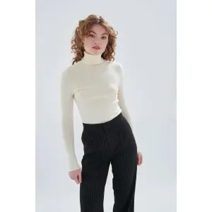 Jersey de cuello alto para mujer 24 Colours image-1