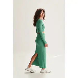 Pull à col polo en maille côtelée femme 24 Colours image-2