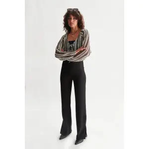 Cardigan à carreaux en maille femme 24 Colours image-1