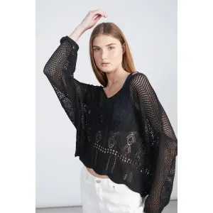 Lacy Knit Jumper Women 24 Colours image-2