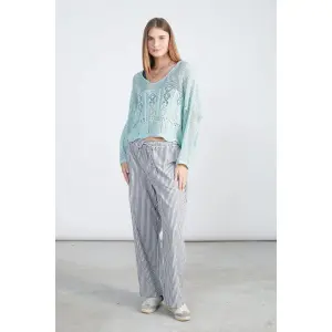 Women's V-neck sweater 24 Colours image-2