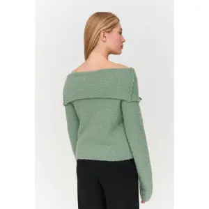 Ladies' Oversized Collar Cardigan 24 Colours image-1