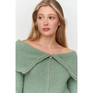 Ladies' Oversized Collar Cardigan 24 Colours image-2