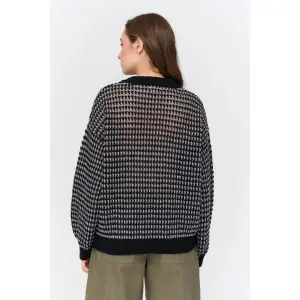 Houndstooth Pattern Jumper Woman 24 Colours image-1