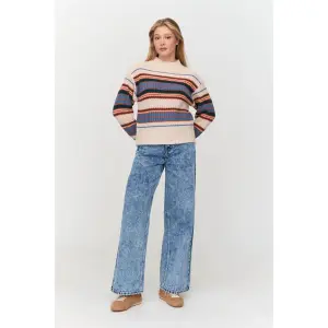 Colourful Stripe Pull Woman 24 Colours image-2