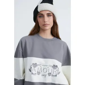 Damen Sweatshirt mit Aufdruck 24 Colours image-3