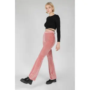 Utsvängda byxor i sammet för kvinnor 24 Colours image-2