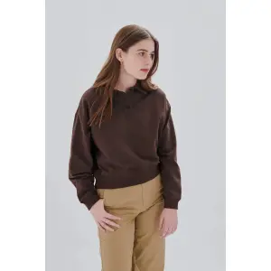 Byxor med lös passform subtil textur dam 24 Colours image-2