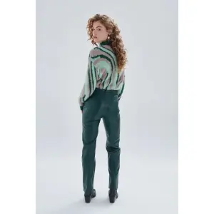 Byxor i läderimitation för kvinnor 24 Colours image-1