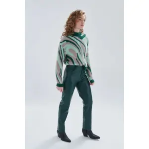 Byxor i läderimitation för kvinnor 24 Colours image-2