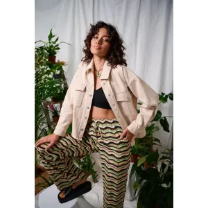 Pantalon long à motif chevron femme 24 Colours image-3