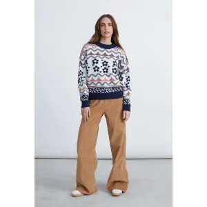 Pantalon ajusté motif léger femme 24 Colours image-2