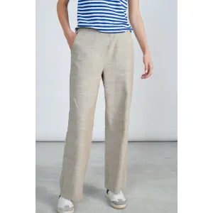 Pantalon coupe droite motif décoratif femme 24 Colours image-1