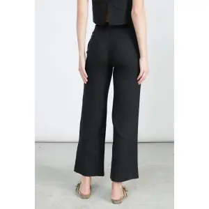 Pantalon large à taille élastique femme 24 Colours image-2