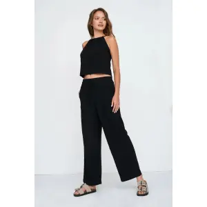Women's Wide-Leg Trousers 24 Colours image-2