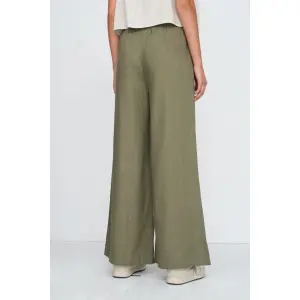 Women's Flared Cotton Trousers 24 Colours image-1