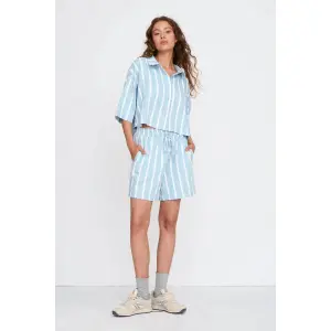 Striped Shorts Women 24 Colours image-2