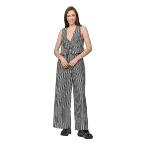 Striped Palazzo Trousers Women 24 Colours image-1