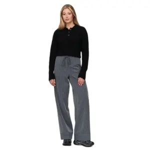 Women's Striped Wide Leg Trousers 24 Colours image-1