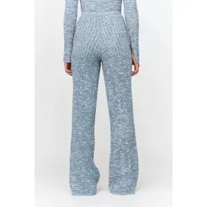 Women's Flared Ribbed Knit Trousers 24 Colours image-2