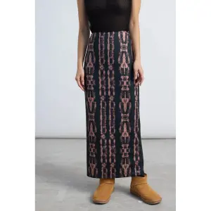 Saia ajustada com padrão gráfico mulher 24 Colours image-2