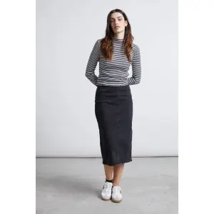 Saia de jeans corte fluido mulher 24 Colours image-2