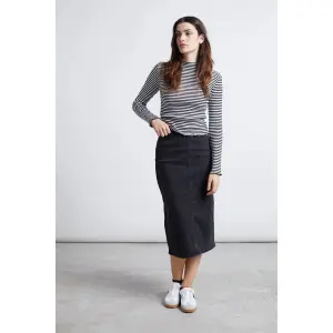 Saia de jeans corte fluido mulher 24 Colours image-1