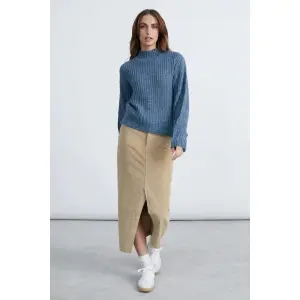 Saia corte A elegante mulher 24 Colours image-1