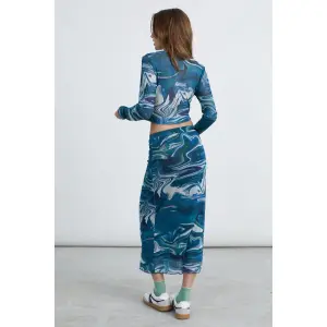 Saia de corte largo feminino 24 Colours image-3